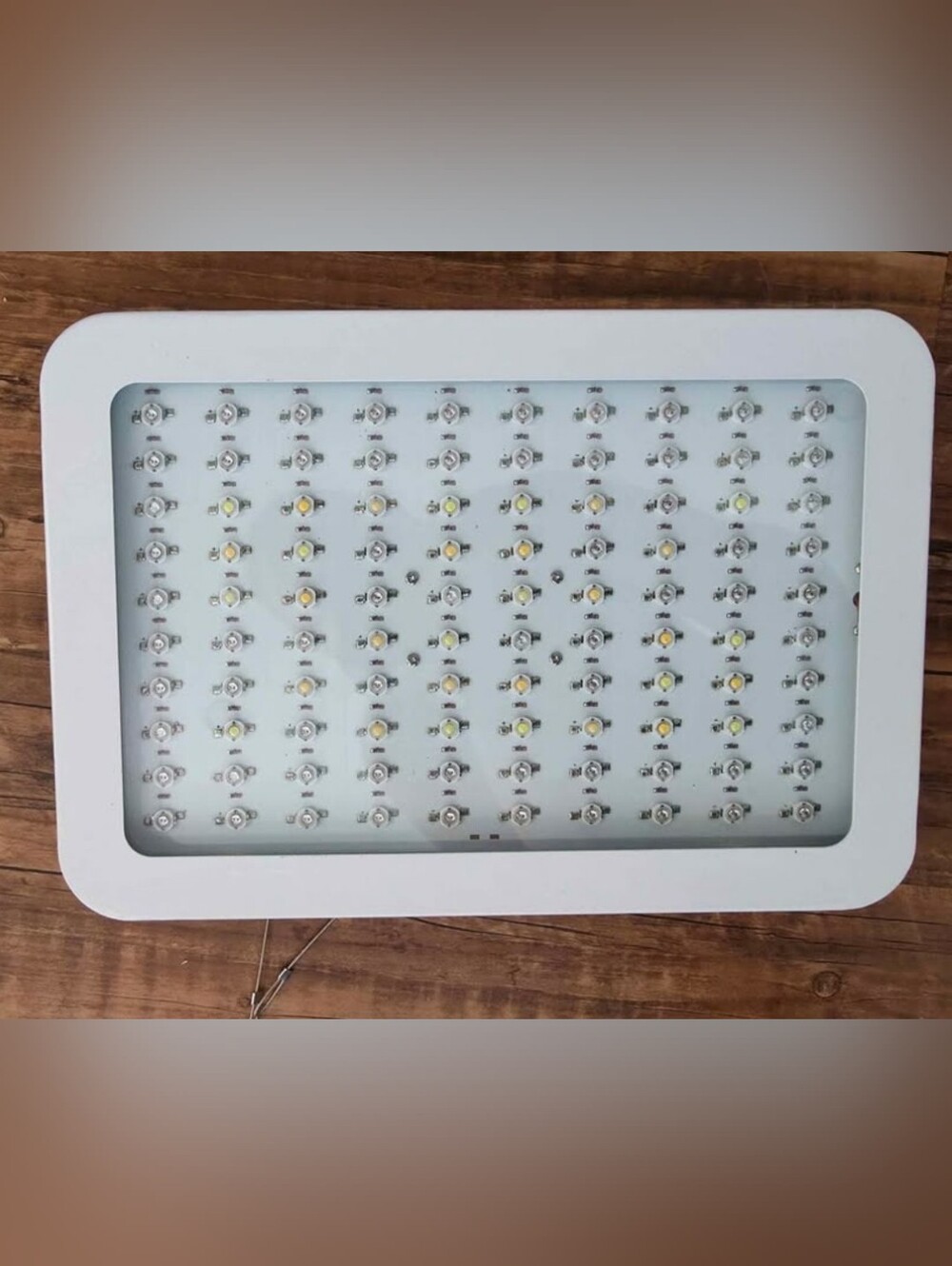 LED Grow Light Panel - White Frame with Yellow LEDs